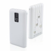 CARICABATTERIA USB LEOVIN LE-314 POWER BANK 8800mAh 2xUSB CON FUNZIONE TORCIA BIANCO